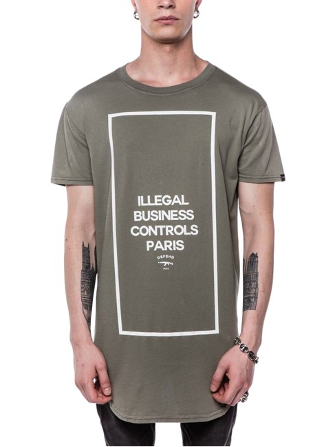 Defend Paris Control T-shirt Kaki