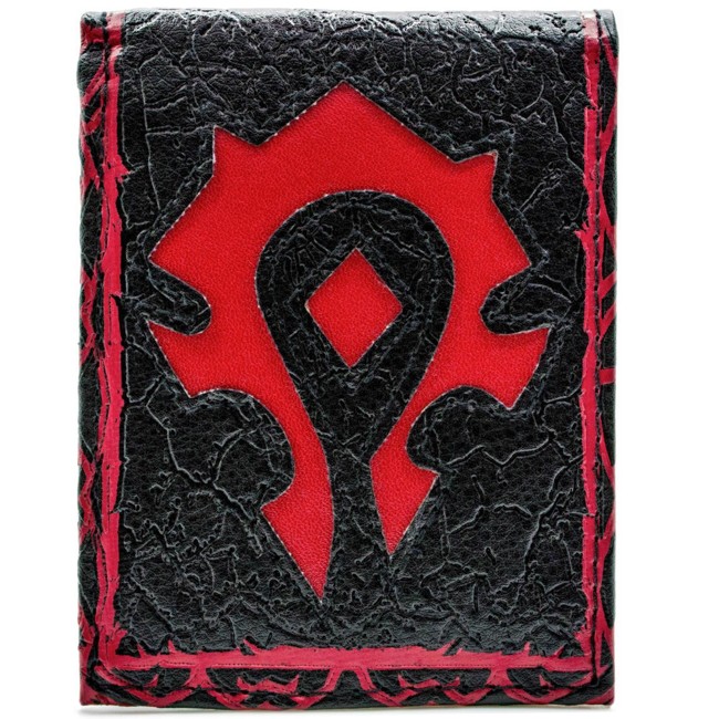 Blizzard World of Warcraft For The Horde Red ID Card Bi-Fold Wallet