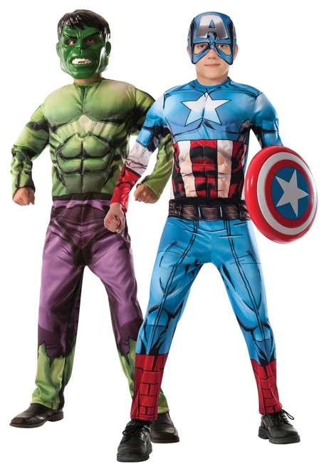 Rubies - Hulk og Captain America, Vendbar (147 cm)