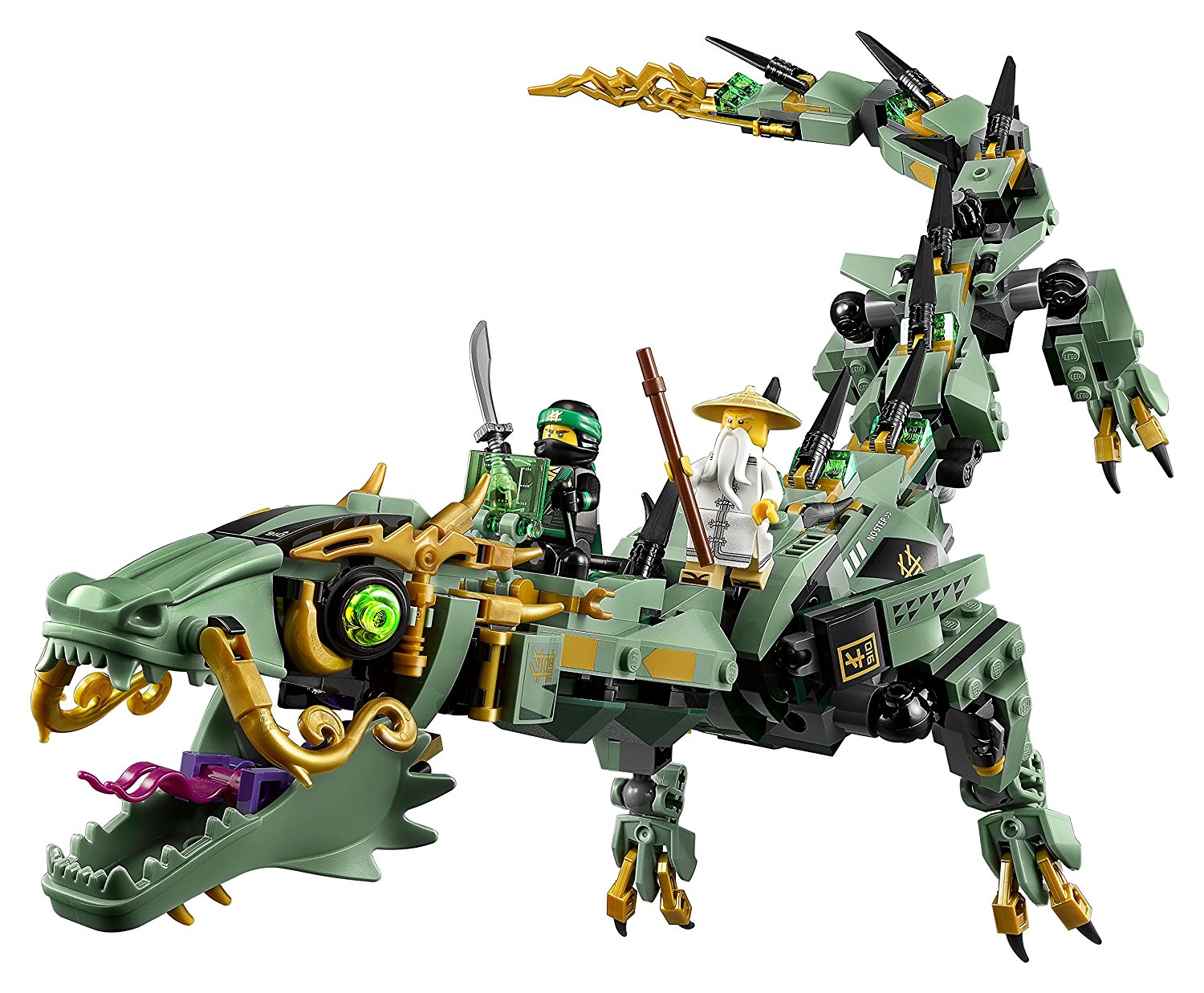 green ninjago lego dragon