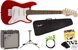 Squier By Fender - Mini Stratocaster V2 - 3/4 Str. - Elektrisk Guitar Start Pakke (Torino Red) thumbnail-1