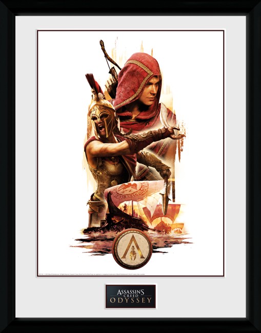 Assassins Creed Odyssey Collage Framed Collector Print