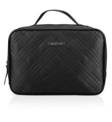 Gillian Jones - Cosmetic Bag with two compartments and black quilted nylon