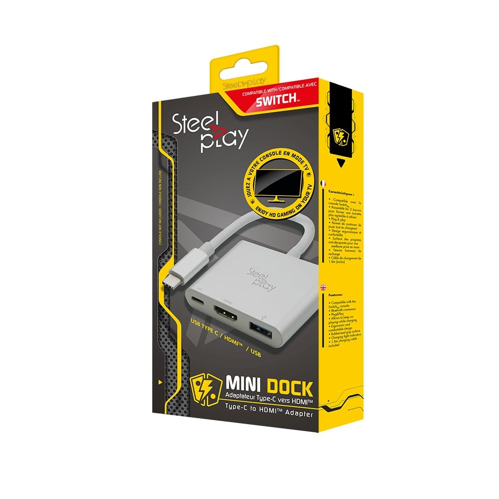 Steelplay - Mini Dock - USB-C/HDMI Adapter (Switch/Mac)