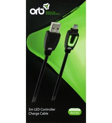 Xbox One - LED Controller Charge Cable 3m (ORB)