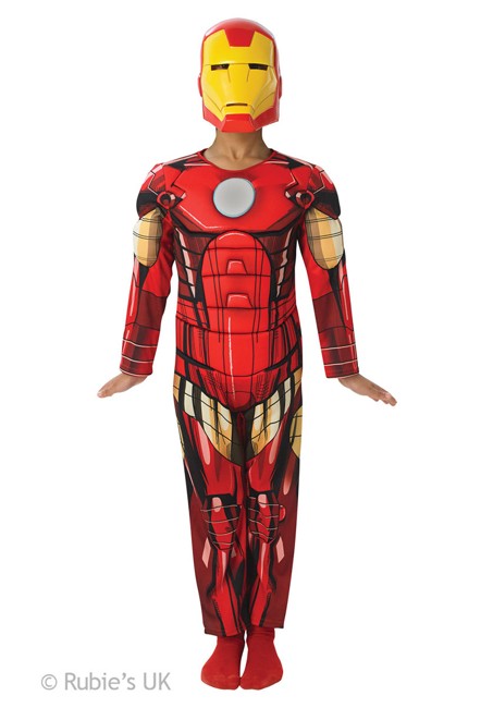 Rubies - Iron Man, Deluxe kostume - Small (104 cm)