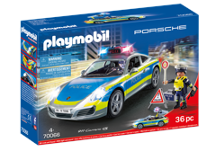 Playmobil - Porsche 911 Carrera 4S Police - White (70066)