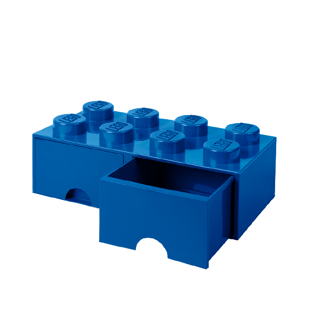 Room Copenhagen - LEGO Brick Skuffekasse 8 - Blå