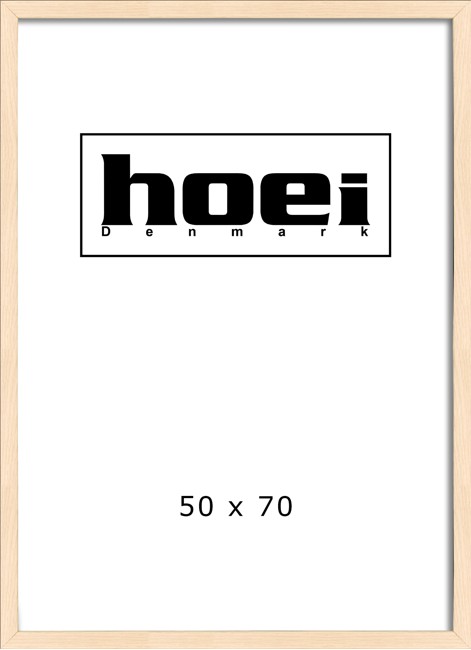 Hoei Denmark - Ramme Plexiglas 50 x 70 cm - Egtræs Look