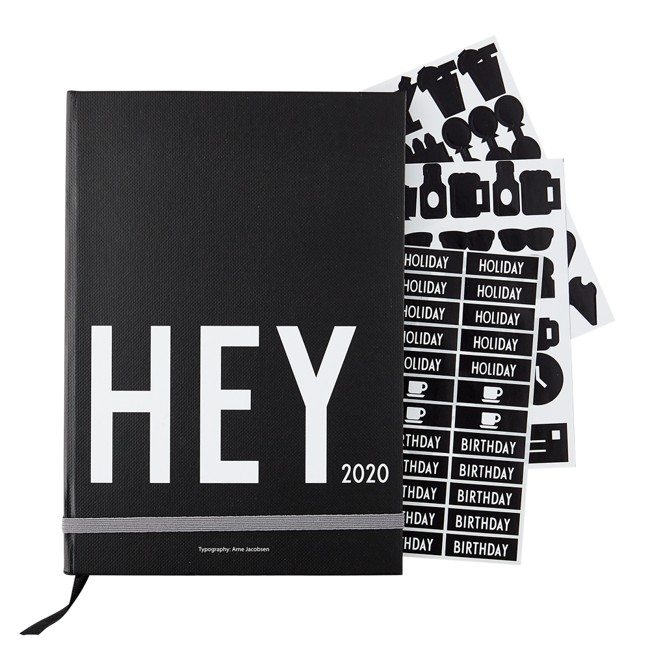 Design Letters - Hey Bog Kalender 2020 - Sort