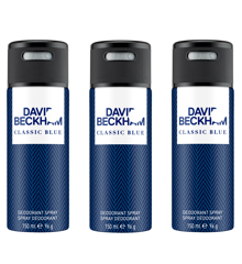 David Beckham - 3x Classic Blue Deodorant Spray 150 ml