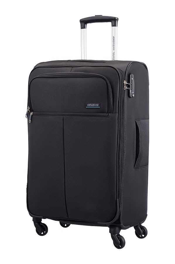 Buy American Tourister Atlanta Heights Spinner 4-Wheel Black suitcase