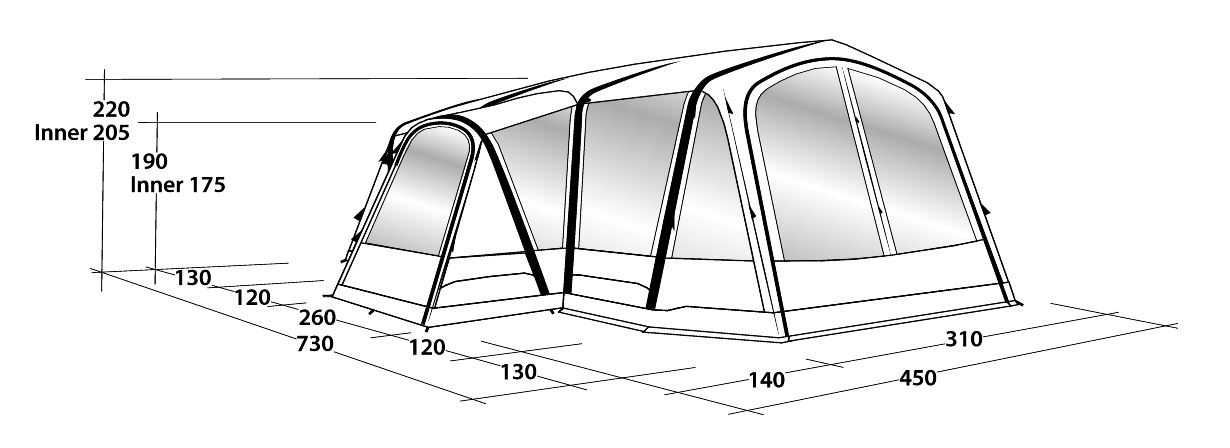Koop Outwell Airville 4SA Tent 4 Person (111074) incl Koop Outwell Airville 4SA Tent 4 Person (111074) incl