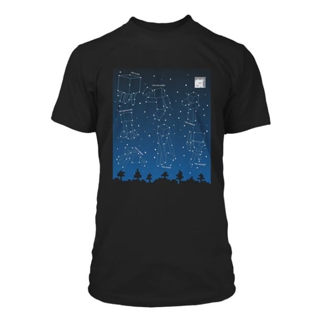 ​Minecraft T-shirt Constellations Clow 9-10 Years