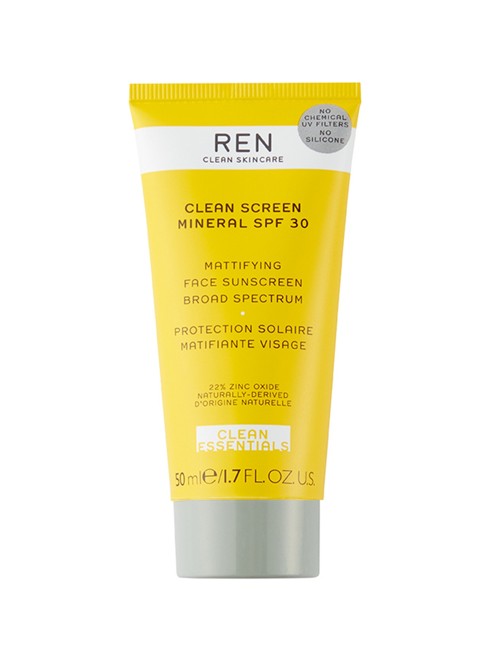 REN - Clean Screen Mineral Mattifying Sunscreen SPF30 50 ml