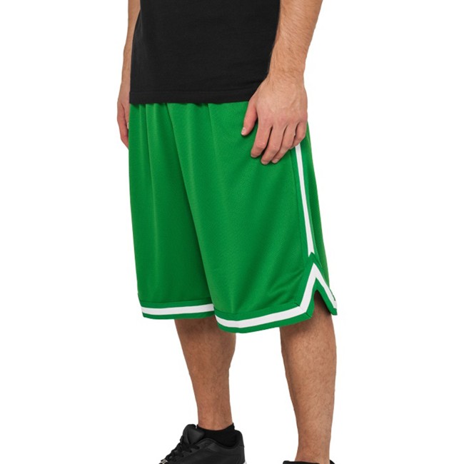 Urban Classics - MESH Shorts green / white - L