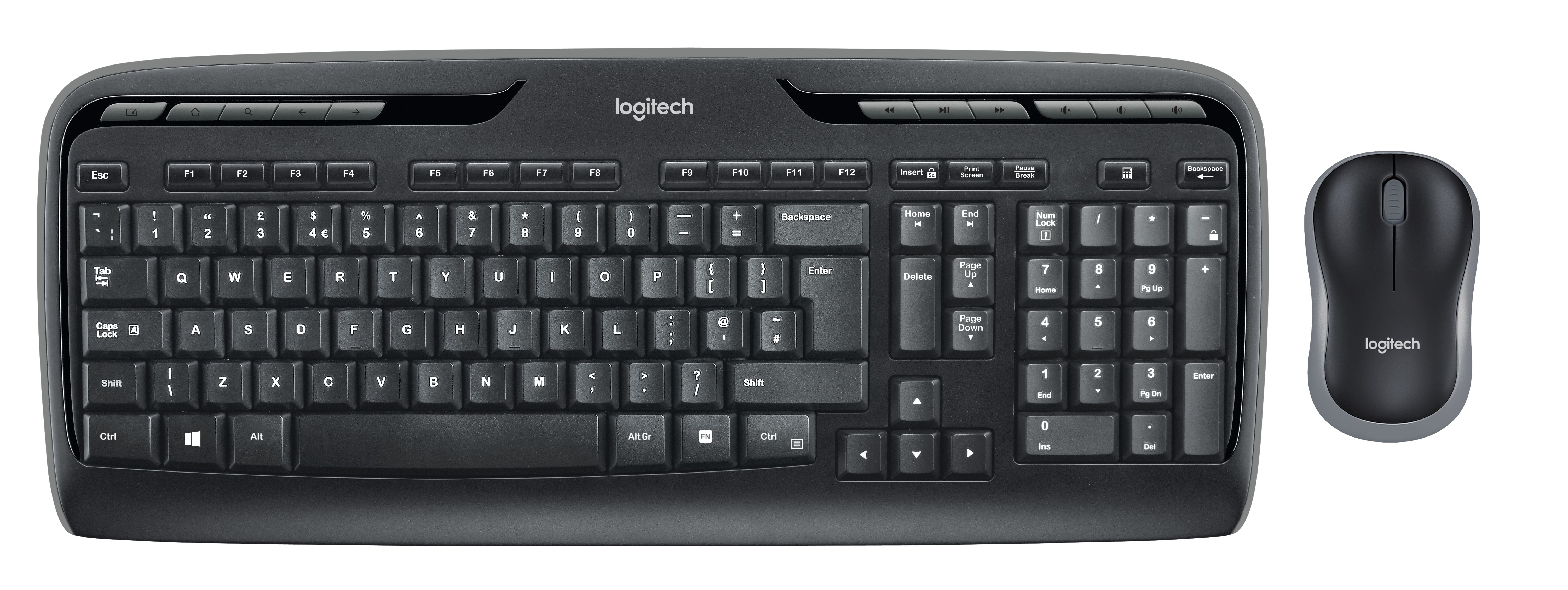 Logitech - Wireless Combo MK330 Mouse + Keyboard - Nordic Layout - Datamaskiner