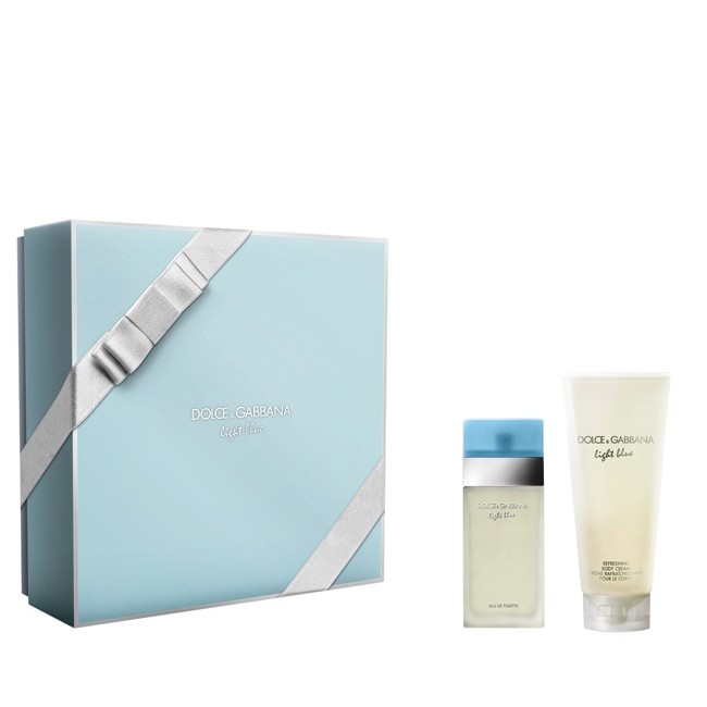 Dolce & Gabbana - Light Blue Gift Set for Women EDT 50 ml + 100 ml Body Cream - Gavesæt