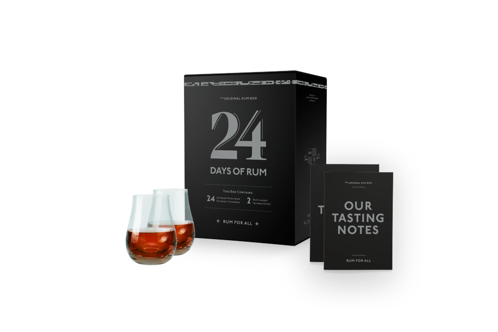 Rom Kalender - 24 Days Of Rum 2019 inkl. Glas