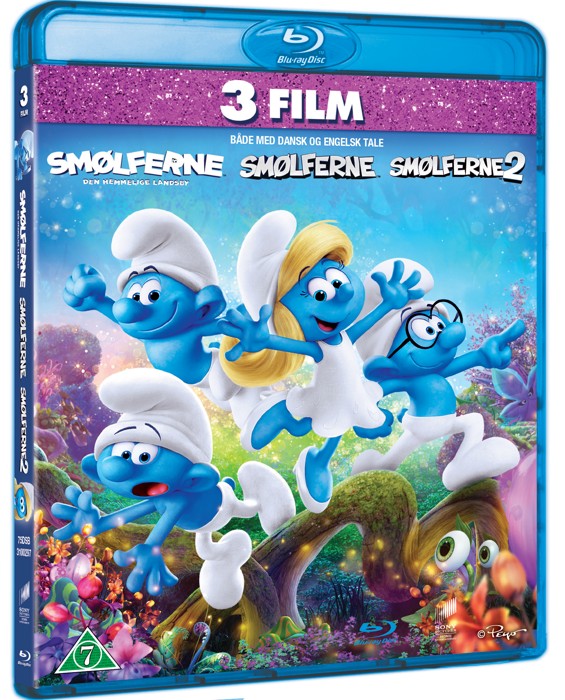 Smølferne 1-3 boks (Blu-ray)