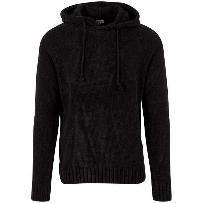 Urban Classics - CHENILLE Hooded Sweater black
