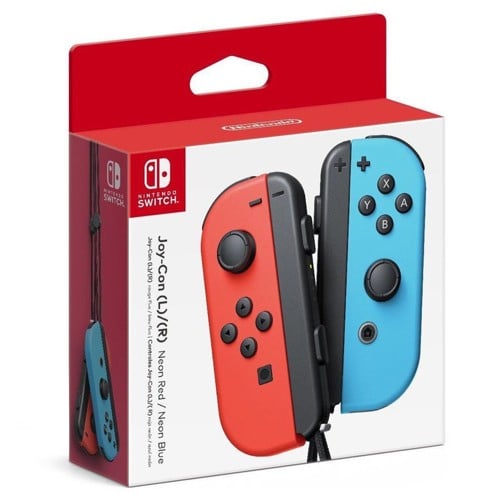 Switch Joy-Con Controller Pair - Neon Red (L) & Neon Blue (R)