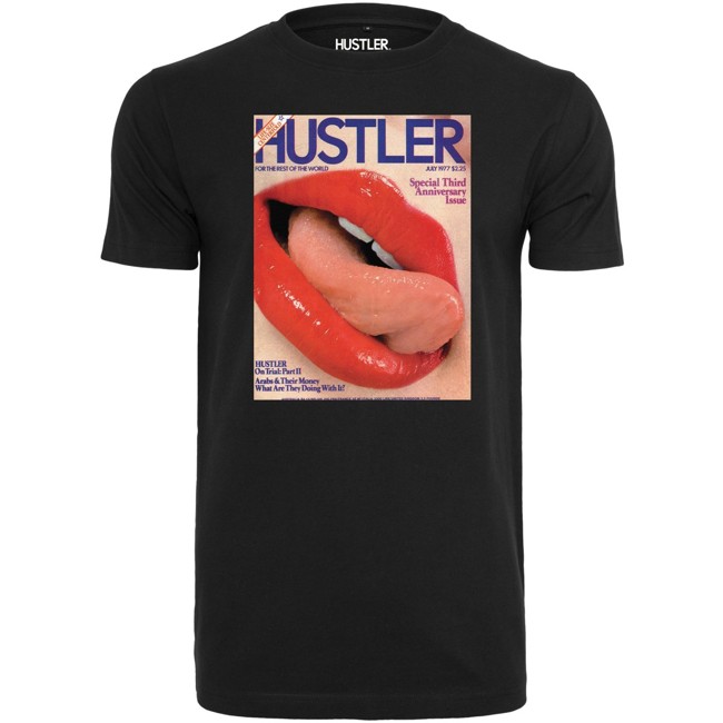 Merchcode Shirt - HUSTLER Tongue black