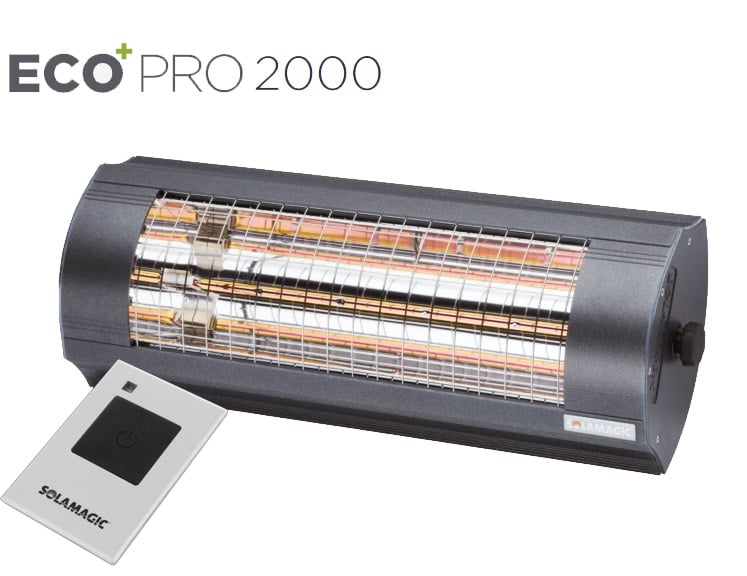 Solamagic - 2000 ECO+ PRO ARC Heater With remote  - Antracite