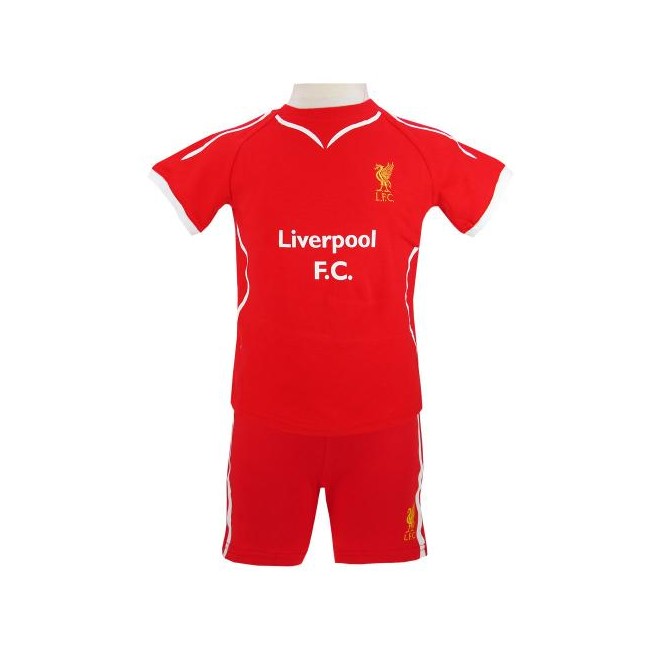 Liverpool - T-shirt og Shorts Sæt - 9-12 mdr