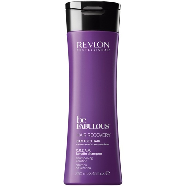 Revlon - Be Fabulous Recovery Damaged Hair Cream Keratin Shampoo 250 ml