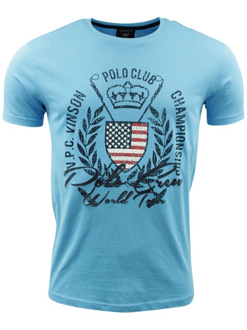 Vinson Polo Club 'Cert' T-shirt - Aquarius