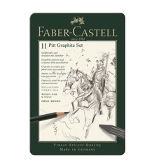 Faber-Castell - Pitt Graphite sæt i tin æske (11 stk)