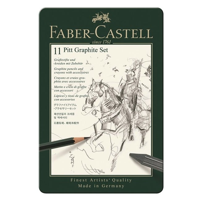 Faber-Castell - Set Pitt Graphite tin of 11 (112972)