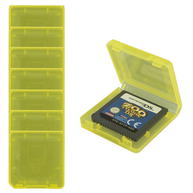 ZedLabz single game card case holder for Nintendo DSi & DS Lite - 8 pack yellow