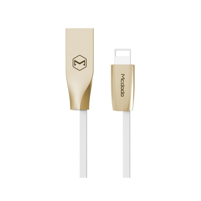 Mcdodo iPhone Lightning Cable 1m (White/Gold)