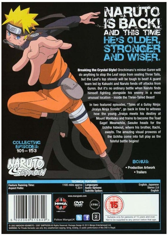 How Many Episodes Are In Naruto Shippuden Season 3 Kjøp Naruto: Shippuden - Complete Season 3 (8-disc) - DVD