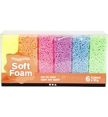 Soft Foam - Kleuren Assorti (6 x 10 gr)