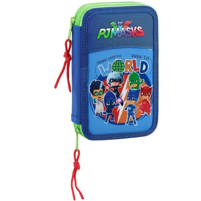 PJ Masks World - Filled Pencilcase - 28 Pieces - Blue