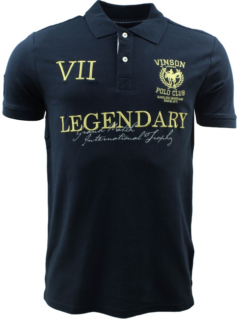 Vinson Polo Club 'Christian' Polo - Dark Sapphire