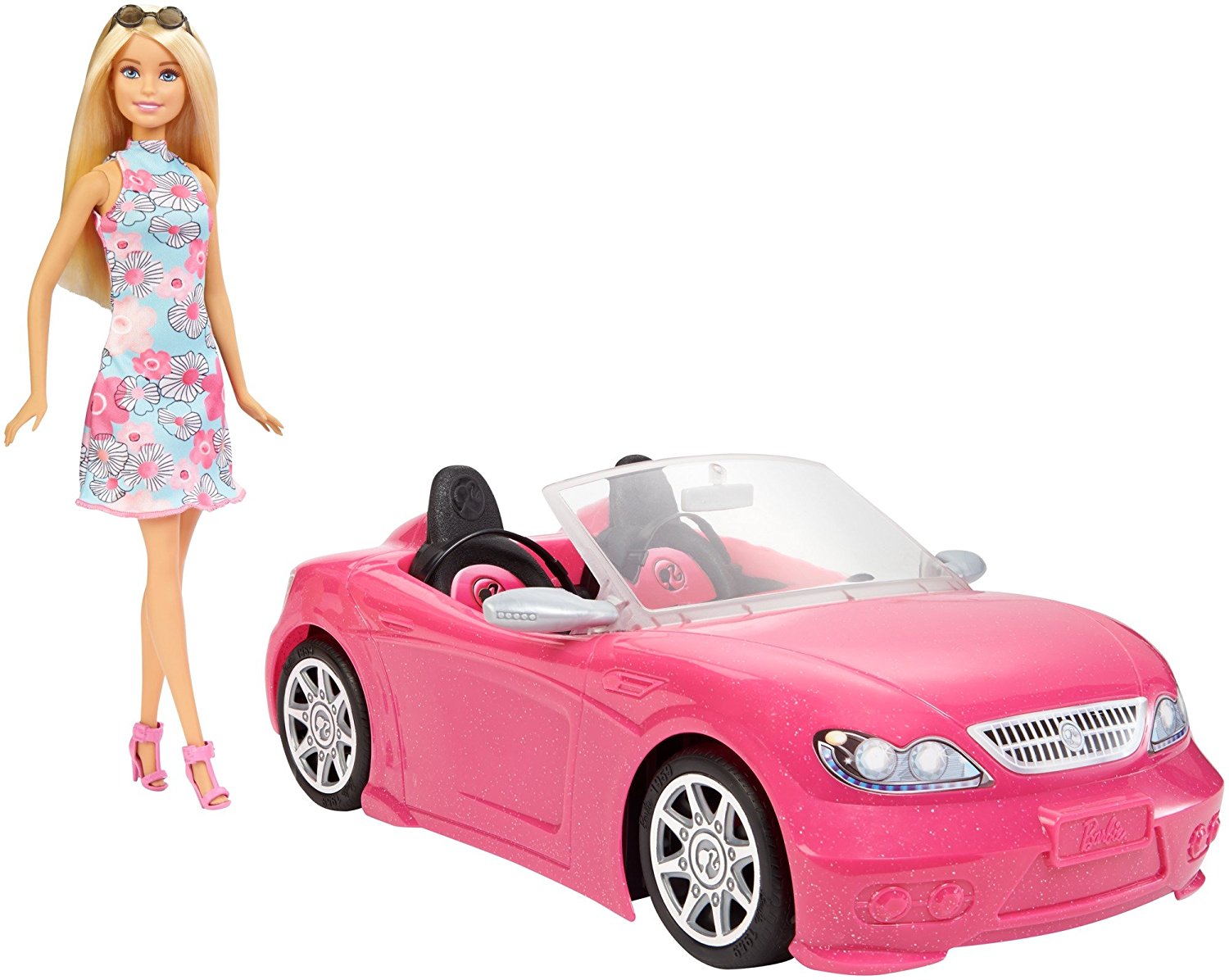 Barbie Doll And Convertible Car New
