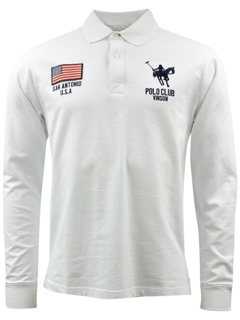 Vinson Polo Club 'Rugby Bertram' Poloshirt - Hvid