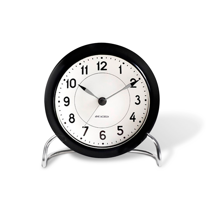 Arne Jacobsen – Station Bordur – Ø11 cm – Sort & Hvid