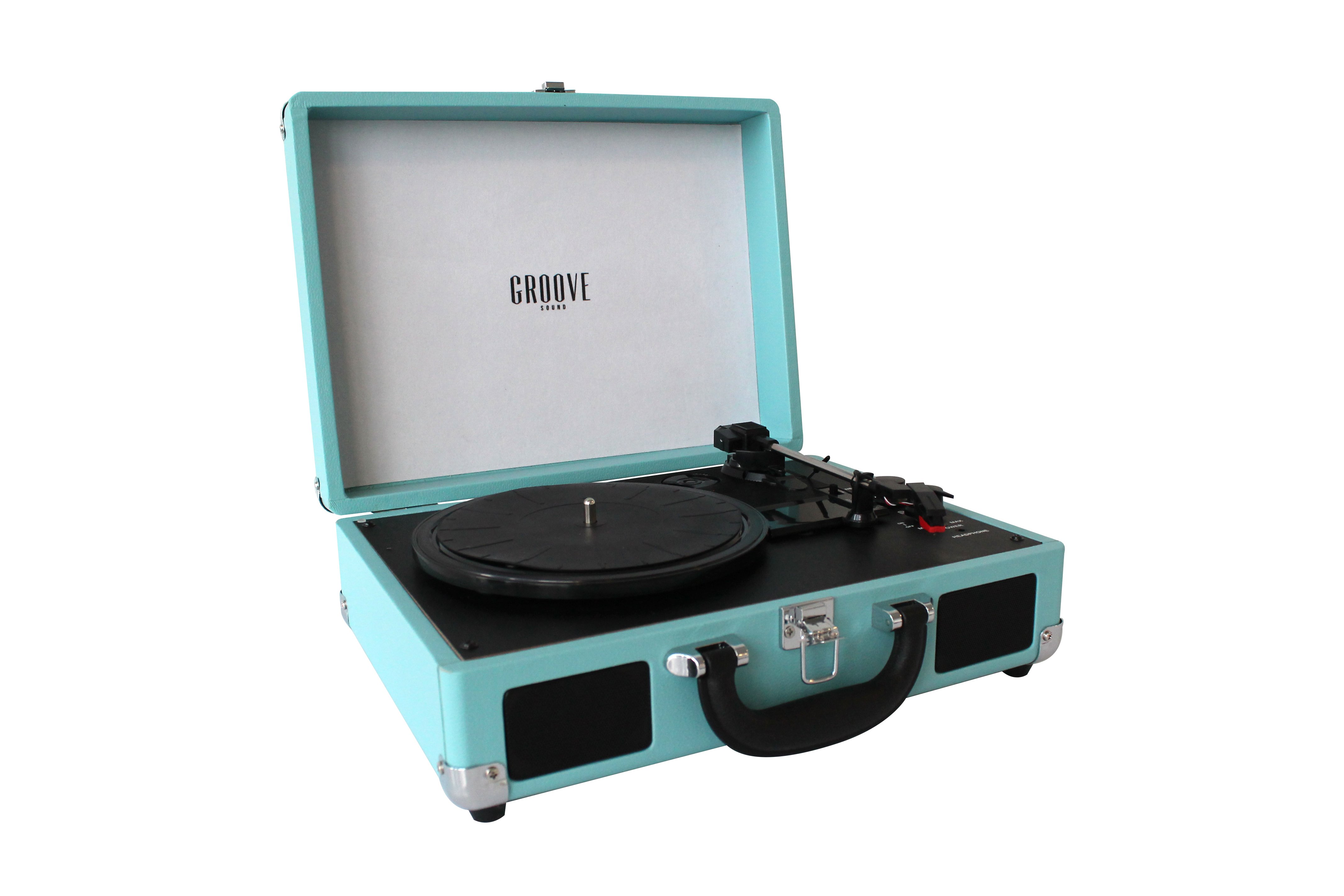strop Kæledyr tackle Buy Groove Sound - Portable Record Player - Turqouise