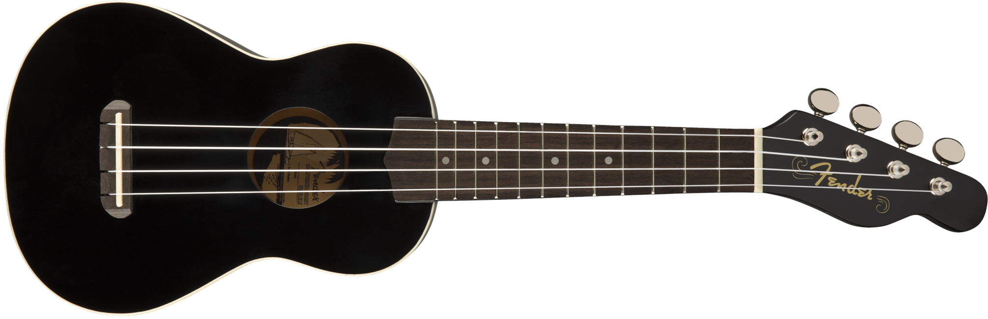 Fender - Venice, California Coast - Sopran Ukulele (Black)