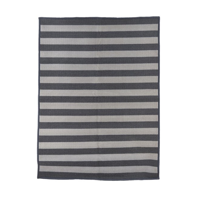 House Doctor - Stripe Dørmåtte 90 x 200 cm - Sort/Grey