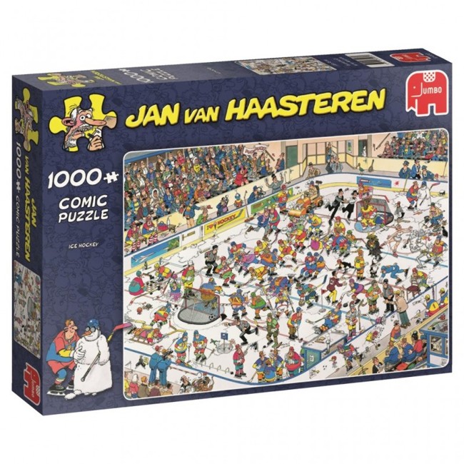 Jan van Haasteren - 1000 brk. Puslespil - Ishockey