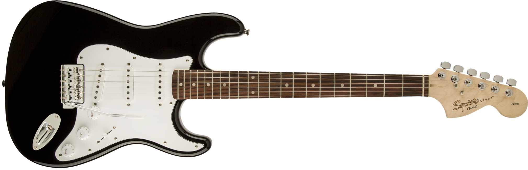Squier By Fender - Affinity Stratocaster - Elektrisk Guitar (Sort Med Rosentræ Gribebræt)