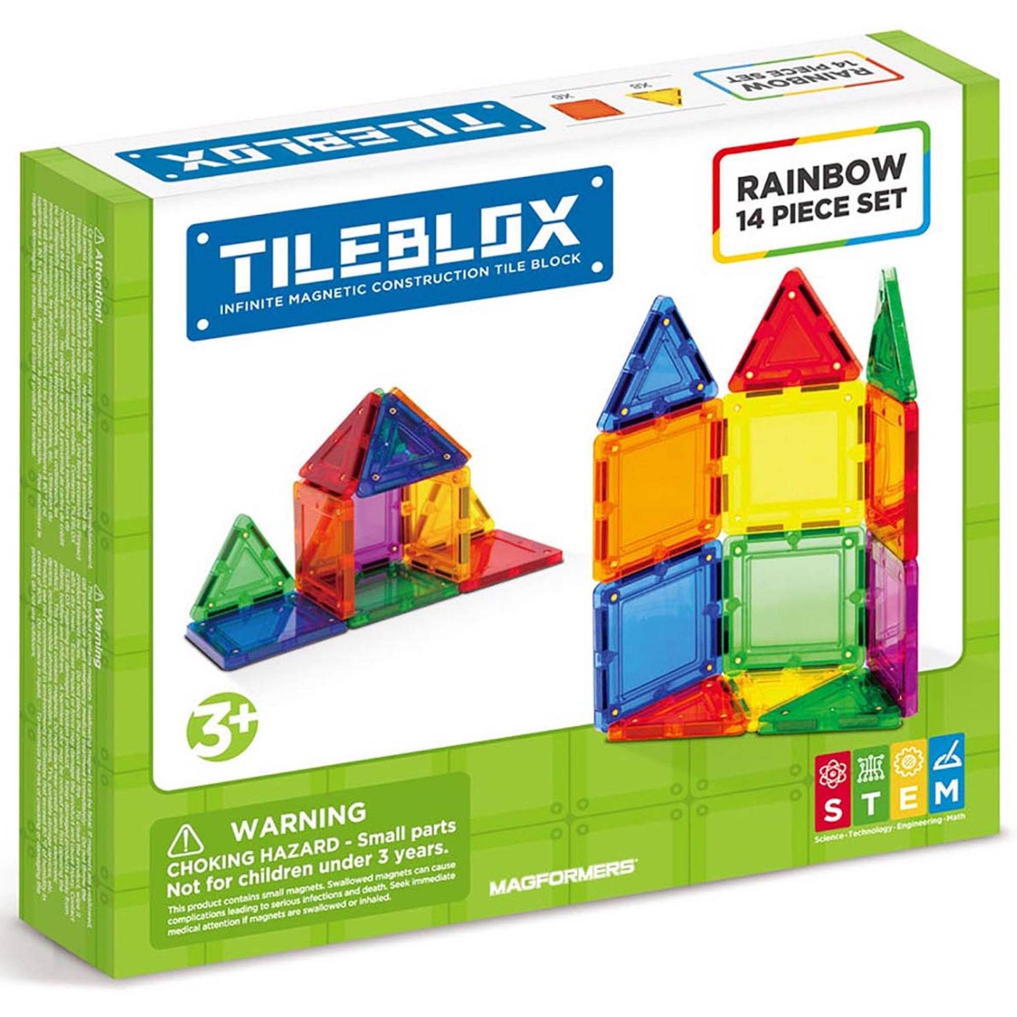 Tileblox - Rainbow - 14 pcs set (3200) - Leker