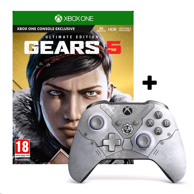 Gears 5 (Ultimate Editon) (Nordic) + Xbox One Wireless Controller Kait Diaz Limited Edition