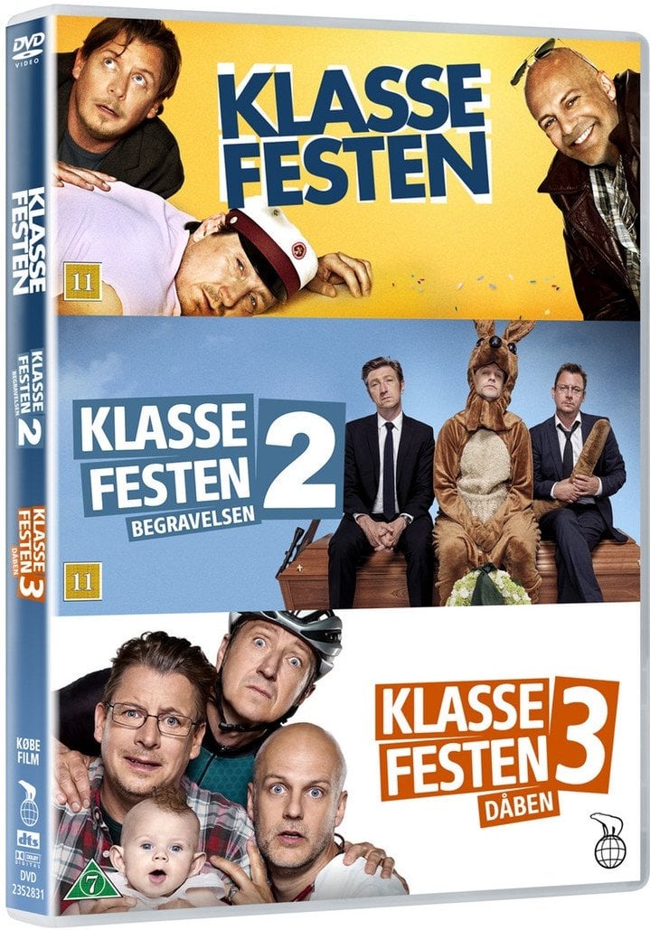 tand Rug Magnetisk Køb Klassefesten samlingen 1-3 (3-disc) - DVD